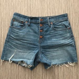 Madewell Light Wash Jean Shorts